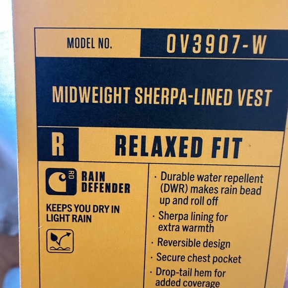 WOMEN'S SHERPA LINED VEST - RELAXED FIT - WASHED DUCK - Picture 3 of 5